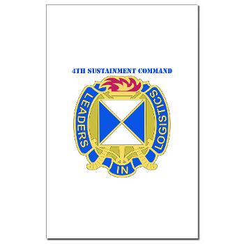 4SC - M01 - 02 - DUI - 4th Sustainment Command with Text Mini Poster Print