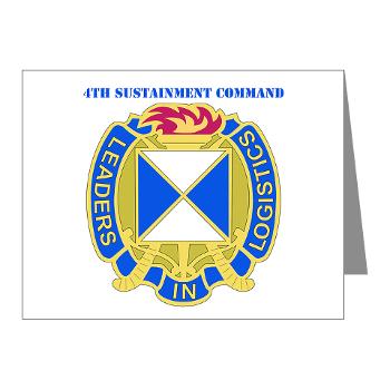 4SC - M01 - 02 - DUI - 4th Sustainment Command with Text Note Cards (Pk of 20) - Click Image to Close