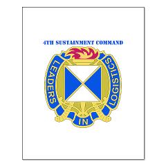 4SC - M01 - 02 - DUI - 4th Sustainment Command with Text Small Poster