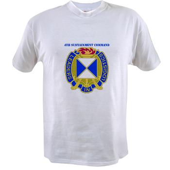 4SC - A01 - 04 - DUI - 4th Sustainment Command with Text Value T-Shirt