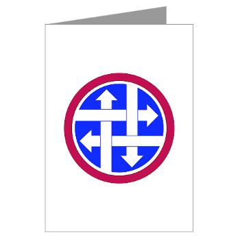 4SC - M01 - 02 - SSI - 4th Sustainment Command Greeting Cards (Pk of 10)