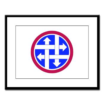 4SC - M01 - 02 - SSI - 4th Sustainment Command Large Framed Print