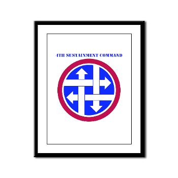 4SC - M01 - 02 - SSI - 4th Sustainment Command with Text Framed Panel Print - Click Image to Close
