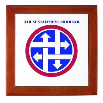 4SC - M01 - 03 - SSI - 4th Sustainment Command with Text Keepsake Box - Click Image to Close
