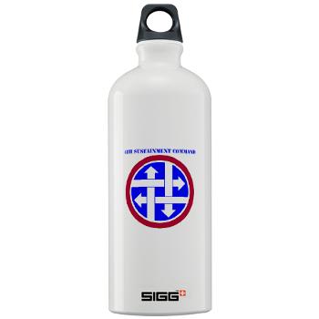 4SC - M01 - 03 - SSI - 4th Sustainment Command with Text Sigg Water Bottle 1.0L