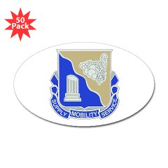 501BSB - M01 - 01 - DUI - 501st Brigade - Support Battalion Sticker (Oval 50 pk)