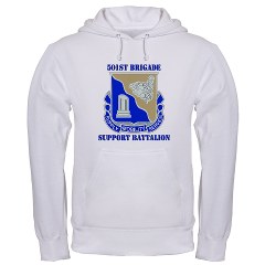 501BSB - A01 - 03 - DUI - 501st Brigade - Support Battalion with Text Hooded Sweatshirt