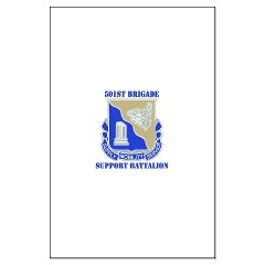 501BSB - M01 - 02 - DUI - 501st Brigade - Support Battalion with Text Large Poster