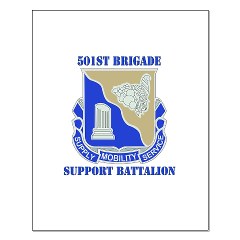 501BSB - M01 - 02 - DUI - 501st Brigade - Support Battalion with Text Small Poster - Click Image to Close
