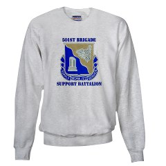 501BSB - A01 - 03 - DUI - 501st Brigade - Support Battalion with Text Sweatshirt - Click Image to Close