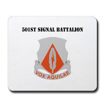 501SB - M01 - 03 - DUI - 501st Signal Battalion with Text - Mousepad