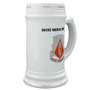 501SB - M01 - 03 - DUI - 501st Signal Battalion with Text - Stein