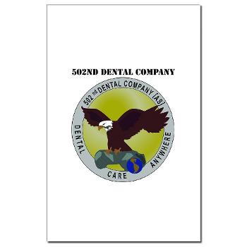 502DC - M01 - 02 - DUI - 502nd Dental Company with Text - Mini Poster Print