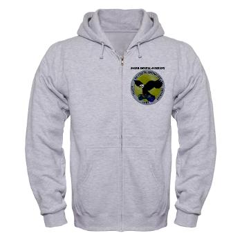 502DC - A01 - 03 - DUI - 502nd Dental Company with Text - Zip Hoodie