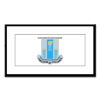 502MIB - M01 - 02 - DUI - 502nd Military Intelligence Bn with Text - Small Framed Print