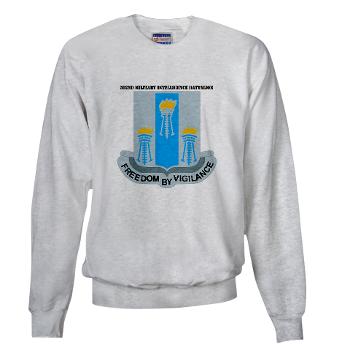 502MIB - A01 - 03 - DUI - 502nd Military Intelligence Bn with Text - Sweatshirt