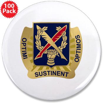 502PSB - M01 - 01 - DUI - 502nd Personnel Services Battalion - 3.5" Button (100 pack)