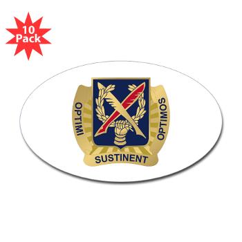 502PSB - M01 - 01 - DUI - 502nd Personnel Services Battalion - Sticker (Oval 10 pk)