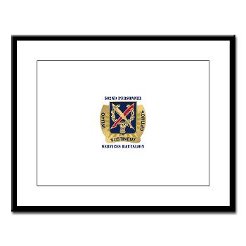 502PSB - M01 - 02 - DUI - 502nd Personnel Services Battalion with Text - Large Framed Print