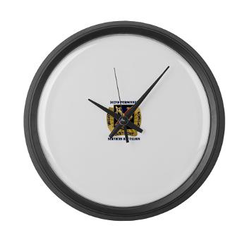 502PSB - M01 - 03 - DUI - 502nd Personnel Services Battalion with Text - Large Wall Clock