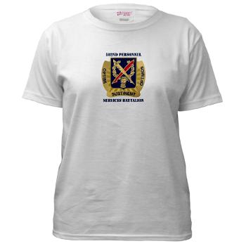 502PSB - A01 - 04 - DUI - 502nd Personnel Services Battalion with Text - Women's T-Shirt - Click Image to Close