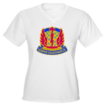 504BSB - A01 - 04 - DUI - 504th Battlefield Surveillance Brigade Women's V-Neck T-Shirt