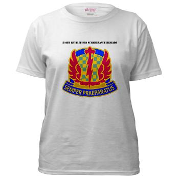 504BSB - A01 - 04 - DUI - 504th Battlefield Surveillance Brigade with Text Women's T-Shirt