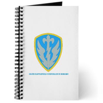 504BSB - M01 - 02 - SSI - 504th Battlefield Surveillance Brigade with Text Journal