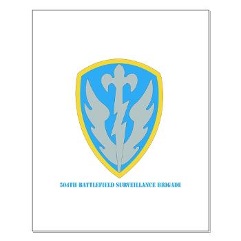 504BSB - M01 - 02 - SSI - 504th Battlefield Surveillance Brigade with Text Small Poster
