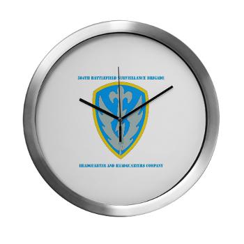 504BSBHHC - M01 - 03 - DUI - Headquarter and Headquarters Coy with Text - Modern Wall Clock