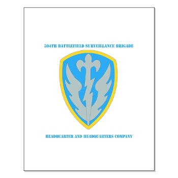 504BSBHHC - M01 - 02 - DUI - Headquarter and Headquarters Coy with Text - Small Poster