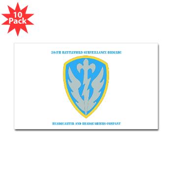 504BSBHHC - M01 - 01 - DUI - Headquarter and Headquarters Coy with Text - Sticker (Rectangle 10 pk)