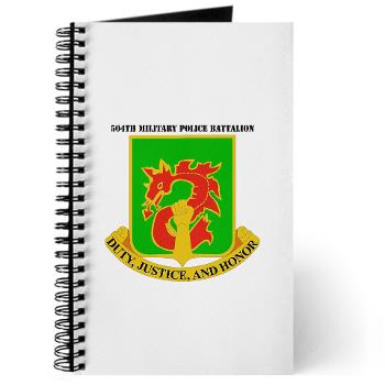 504MPB - M01 - 02 - DUI - 504th Military Police Bn with Text - Journal