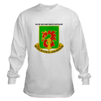 504MPB - A01 - 03 - DUI - 504th Military Police Bn with Text - Long Sleeve T-Shirt