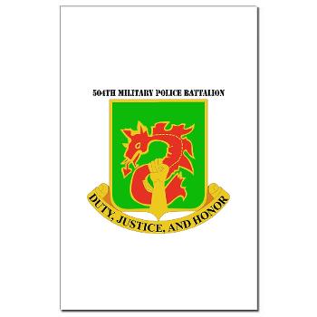 504MPB - M01 - 02 - DUI - 504th Military Police Bn with Text - Mini Poster Print - Click Image to Close