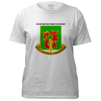 504MPB - A01 - 04 - DUI - 504th Military Police Bn with Text - Women's T-Shirt - Click Image to Close