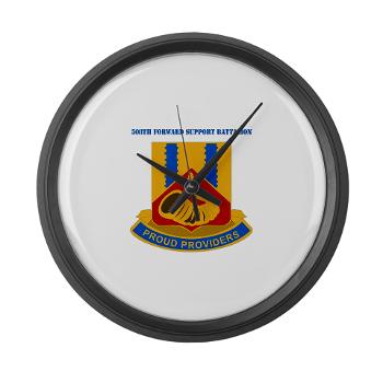 508FSC - M01 - 03 - DUI - 508th Forward Support Company with Text - Large Wall Clock