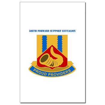 508FSC - M01 - 02 - DUI - 508th Forward Support Company with Text - Mini Poster Print