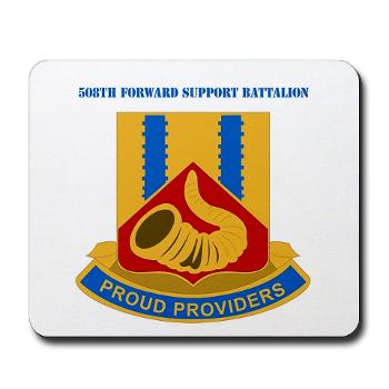 508FSC - M01 - 03 - DUI - 508th Forward Support Company with Text - Mousepad