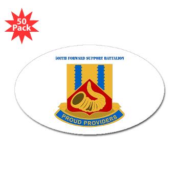 508FSC - M01 - 01 - DUI - 508th Forward Support Company with Text - Sticker (Oval 50 pk)