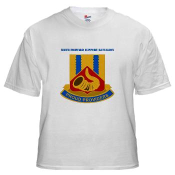 508FSC - A01 - 04 - DUI - 508th Forward Support Company with Text - White T-Shirt