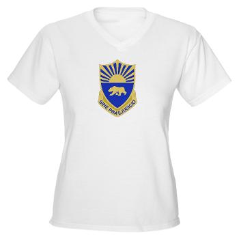 508MPB - A01 - 04 - DUI - 508th Military Police Bn Women's V-Neck T-Shirt - Click Image to Close