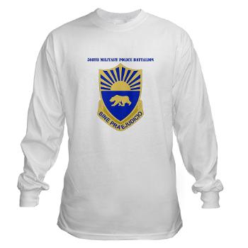 508MPB - A01 - 03 - DUI - 508th Military Police Bn with Text Long Sleeve T-Shirt