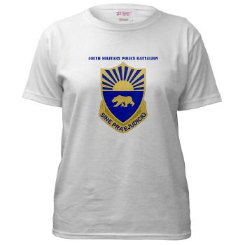 508MPB - A01 - 04 - DUI - 508th Military Police Bn with Text Women's T-Shirt - Click Image to Close
