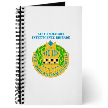 513MIB - M01 - 02 - DUI - 513th Military Intelligence Brigade with Text Journal - Click Image to Close