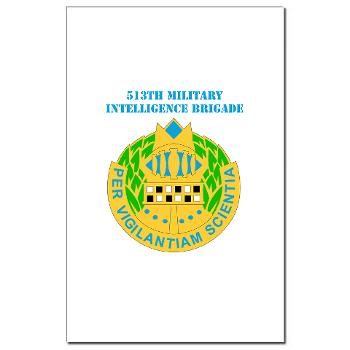 513MIB - M01 - 02 - DUI - 513th Military Intelligence Brigade with Text Mini Poster Print - Click Image to Close