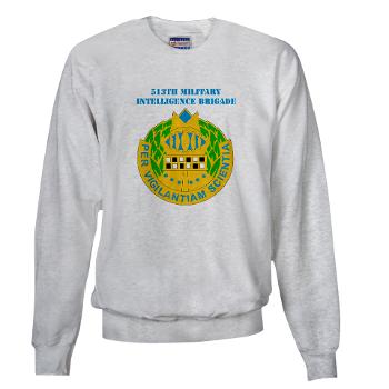 513MIB - A01 - 03 - DUI - 513th Military Intelligence Brigade with Text Sweatshirt - Click Image to Close