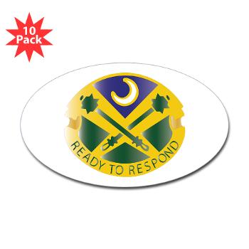 51MPB - M01 - 01 - DUI - 51st Military Police Battalion- Sticker (Oval 10 pk)