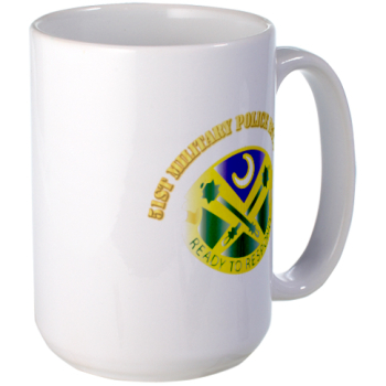 51MPB - M01 - 03 - DUI - 51st Military Police Battalion with Text- Large Mug - Click Image to Close