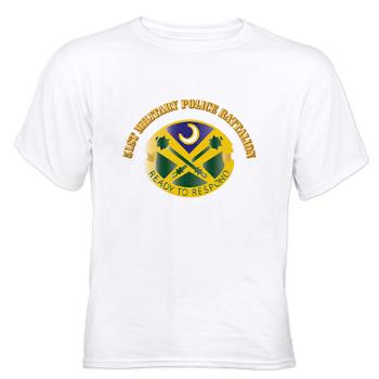51MPB - A01 - 04 - DUI - 51st Military Police Battalion with Text - White t-Shirt - Click Image to Close